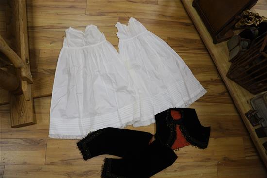 A collection of late 19th and 20th century ladies clothing